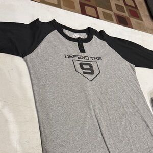 Rawlings Gray and Black Long Sleeve Tee